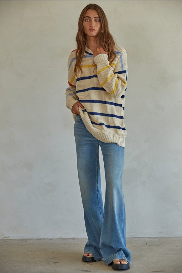 Bryce Knit Sweater Striped Pullover