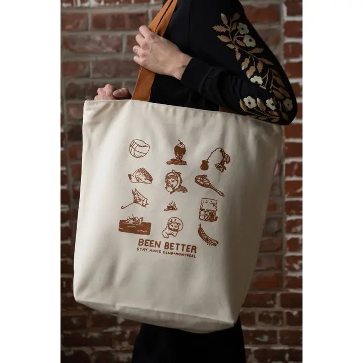 Been Better Icons Big Zip Tote