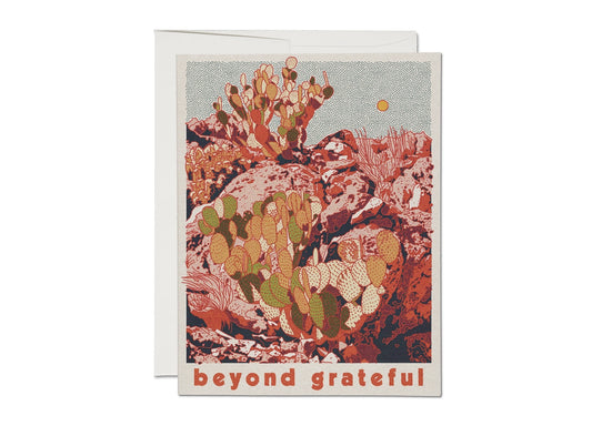 Beyond Grateful Desert Thank You Card