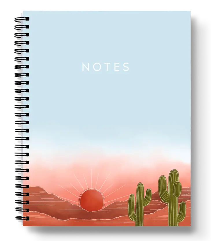 Big Sky Desert Spiral Lined Notebook