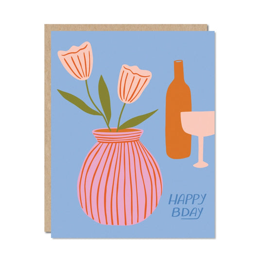 Birthday Wine Card