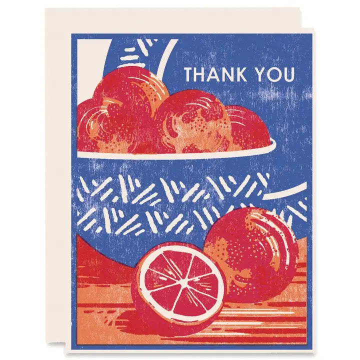 Blood Orange Thank You Card - Boxed Set of 6