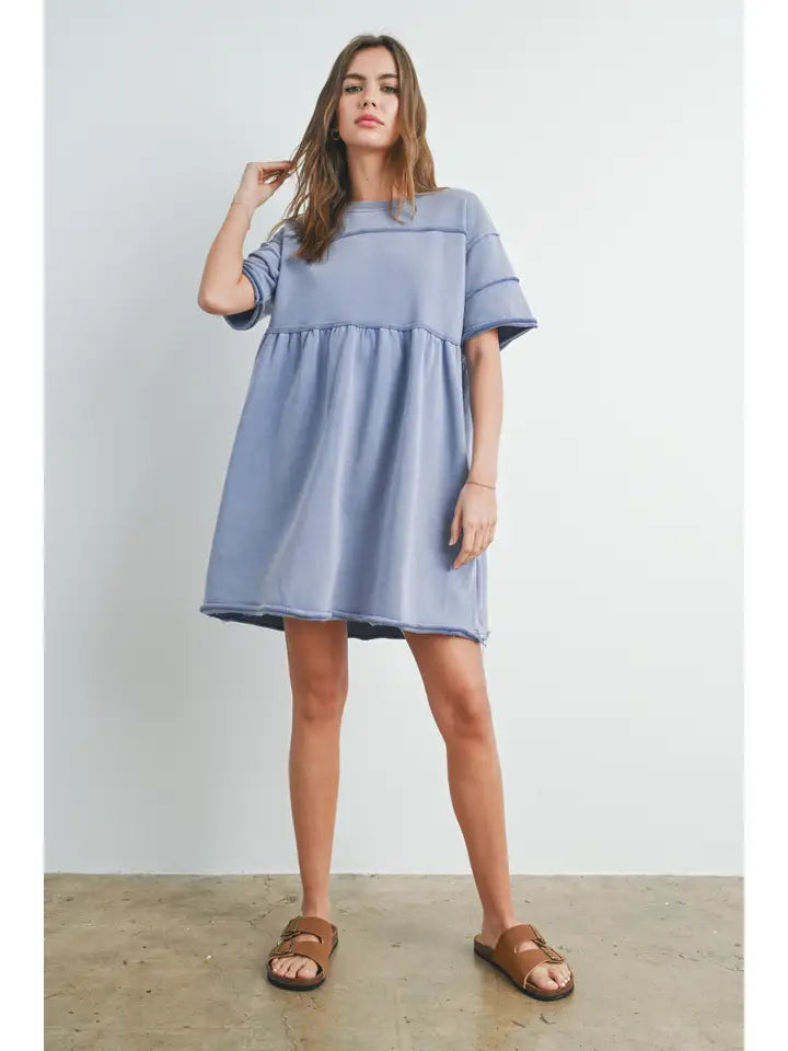 Blueberry Short Sleeve Dress