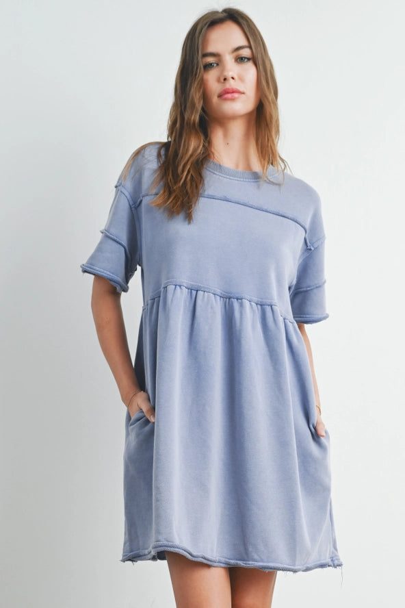 Blueberry Short Sleeve Dress