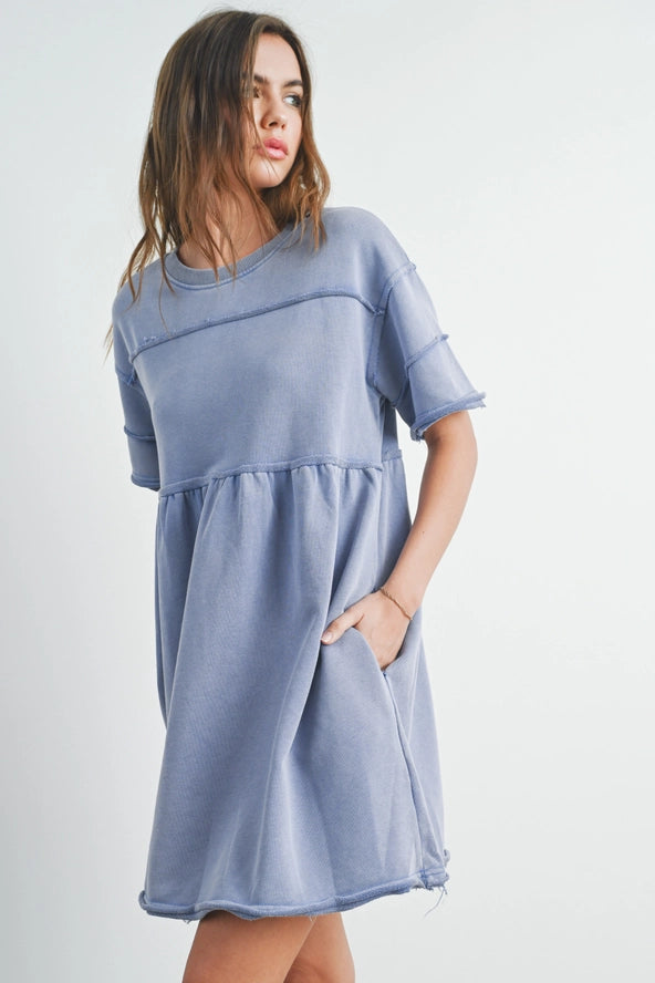 Blueberry Short Sleeve Dress