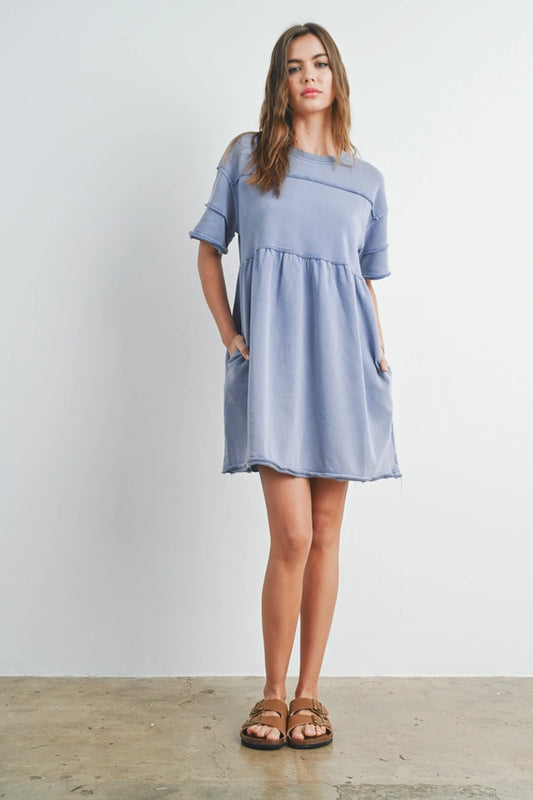 Blueberry Short Sleeve Dress