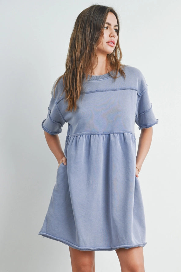 Blueberry Short Sleeve Dress