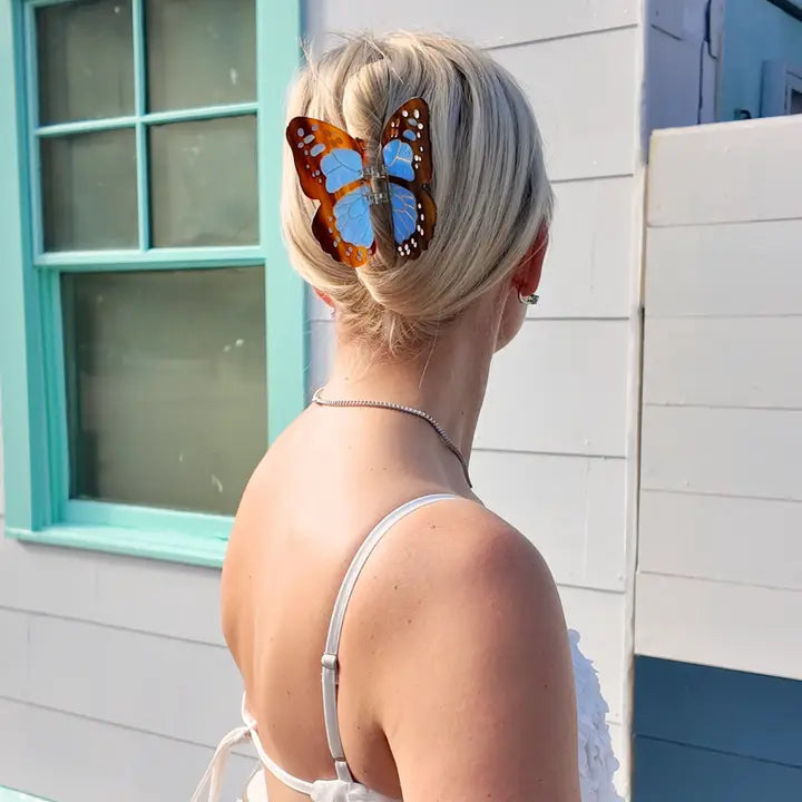 Large Monarch Butterfly Claw Clip