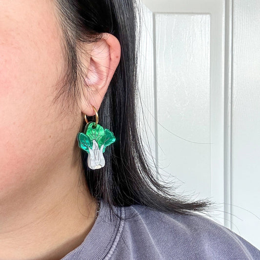 Bok Choy Dangle Earrings