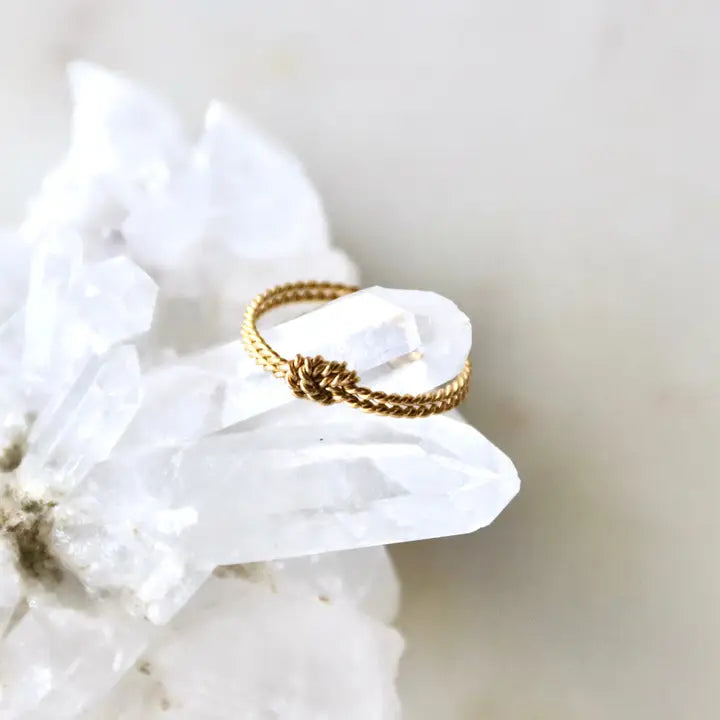 Braided Knot Stack Ring 