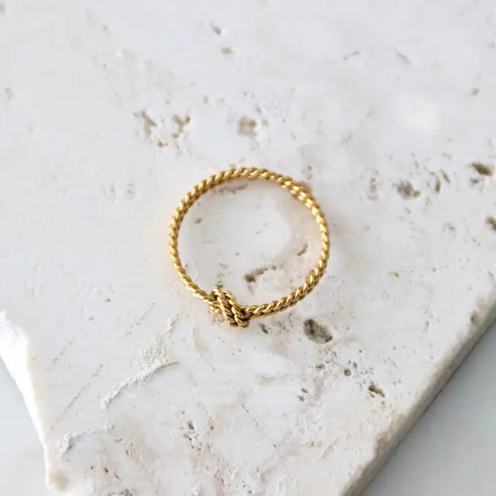Braided Knot Stack Ring 