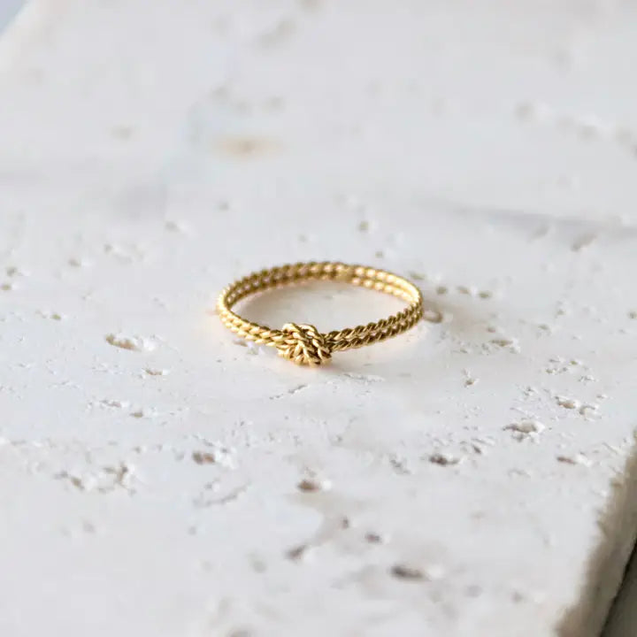Braided Knot Stack Ring 