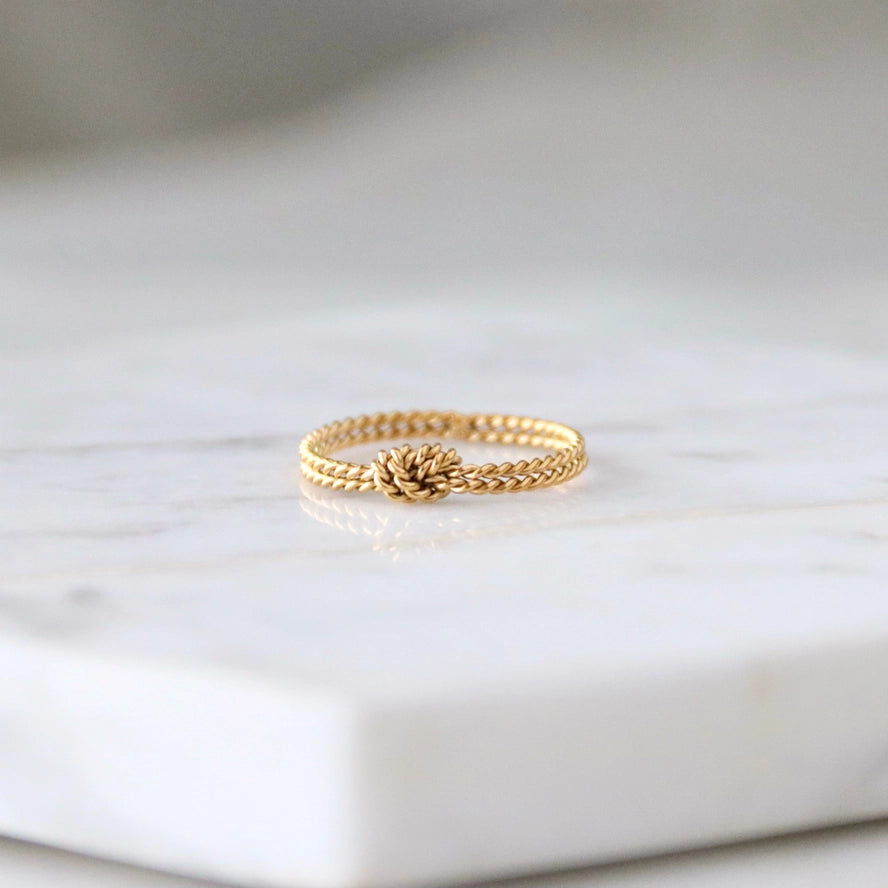 Braided Knot Stack Ring 