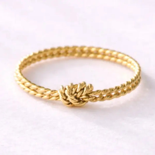 Braided Knot Stack Ring