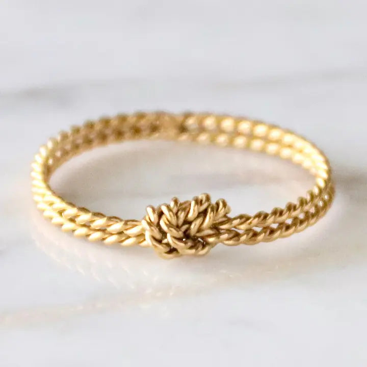 Braided Knot Stack Ring 