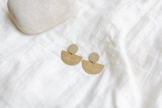 Brass Earrings No. 5