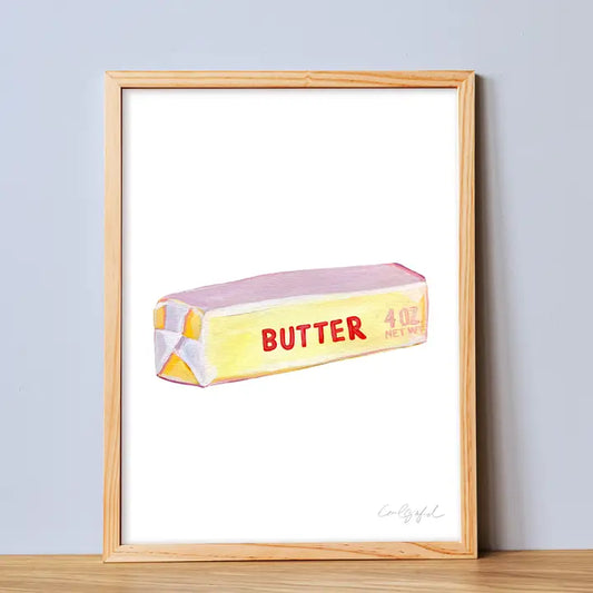 Butter Art Print 8x10"