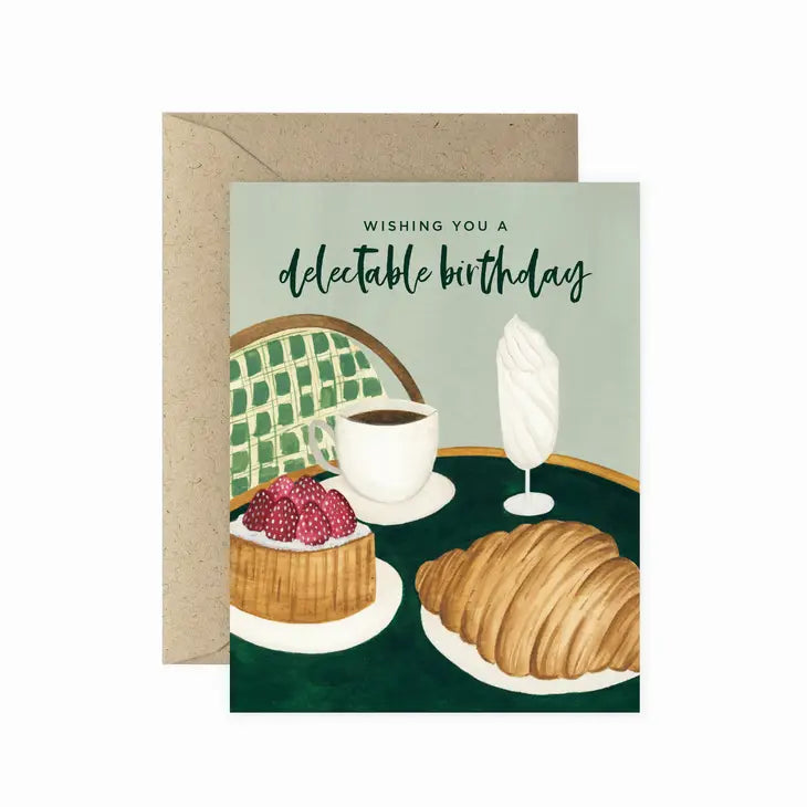 Café Delectable Birthday Card