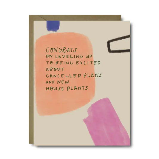 Cancelled Plans and Plants Birthday Card