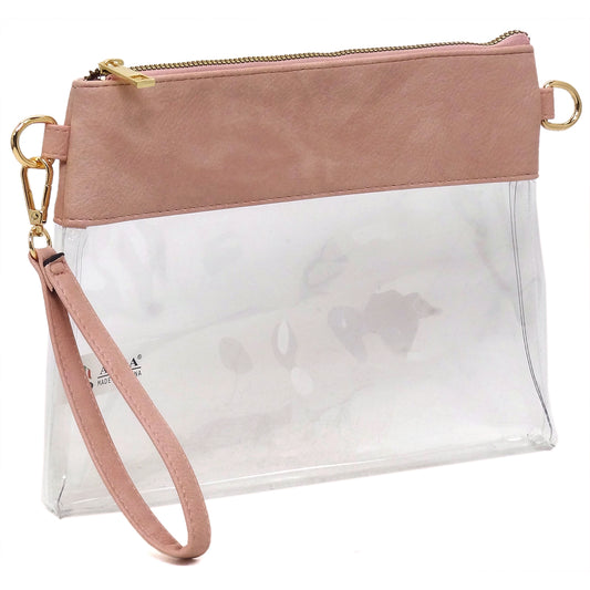 Clear Clutch Crossbody Bag, More Colors