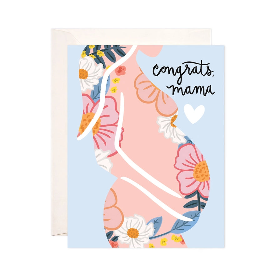 Congrats Mama Greeting Card - New Baby Card