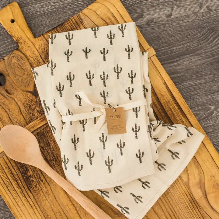 Cotton Saguaro Tea Towel