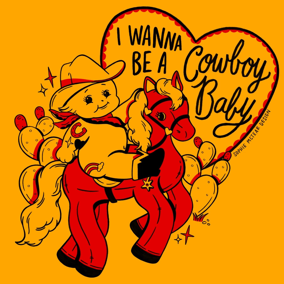 Cowboy Baby Art Print