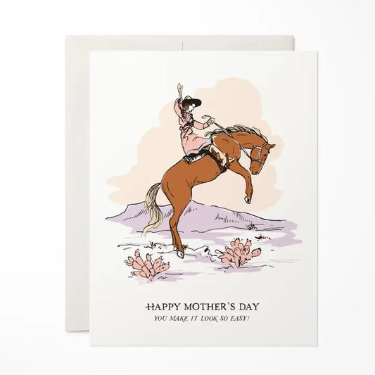 Cowgirl Mother's Day Greeting Card