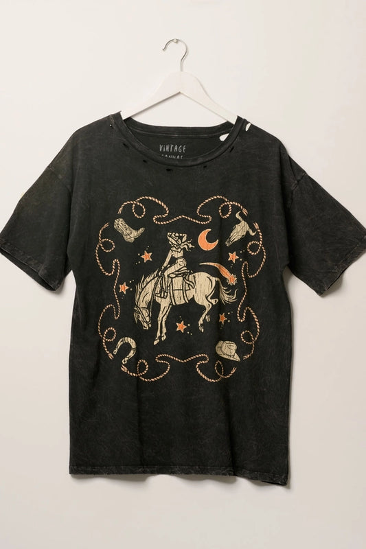 Cowgirl Riding Tee