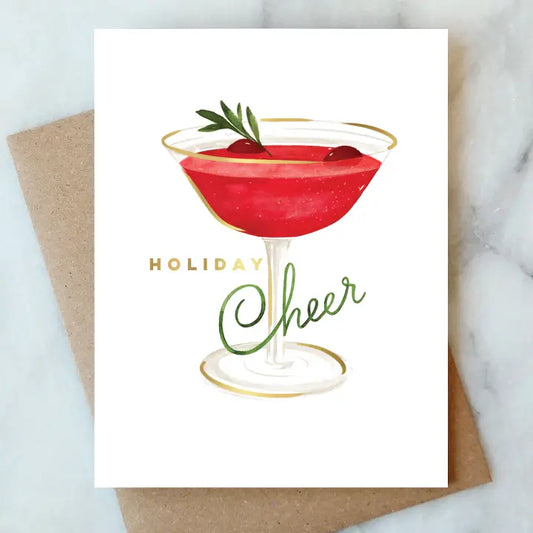 Cranberry Cocktail Greeting Card