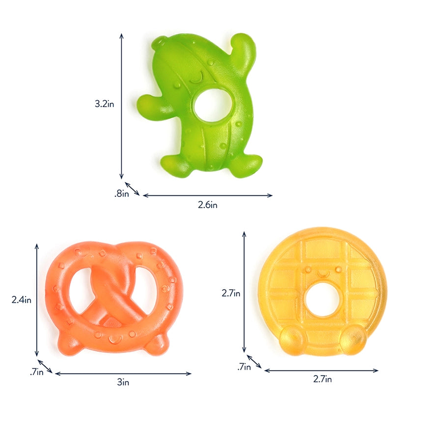 Silly Foods Cutie Cooler Teethers (3-pack)