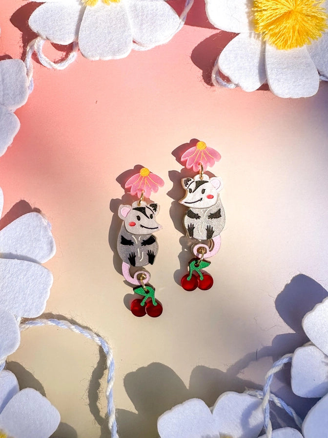 Dale the Possum Earrings