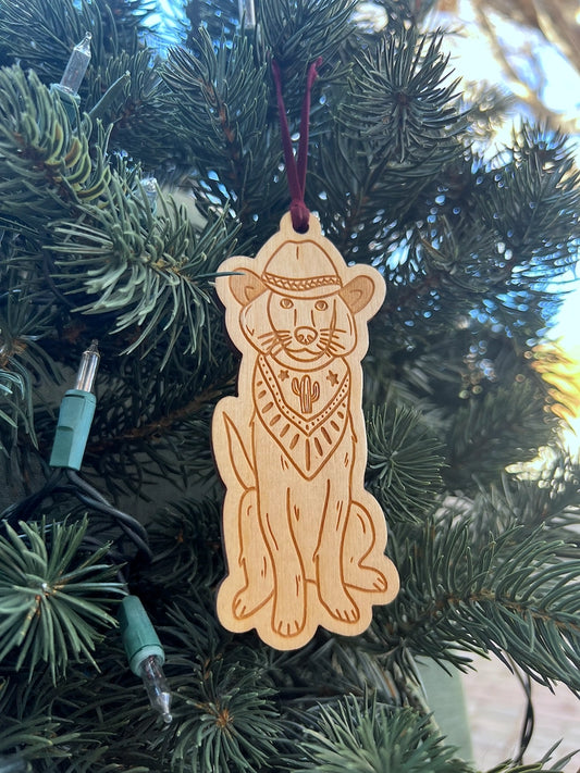 Deputy Dog Wood Ornament