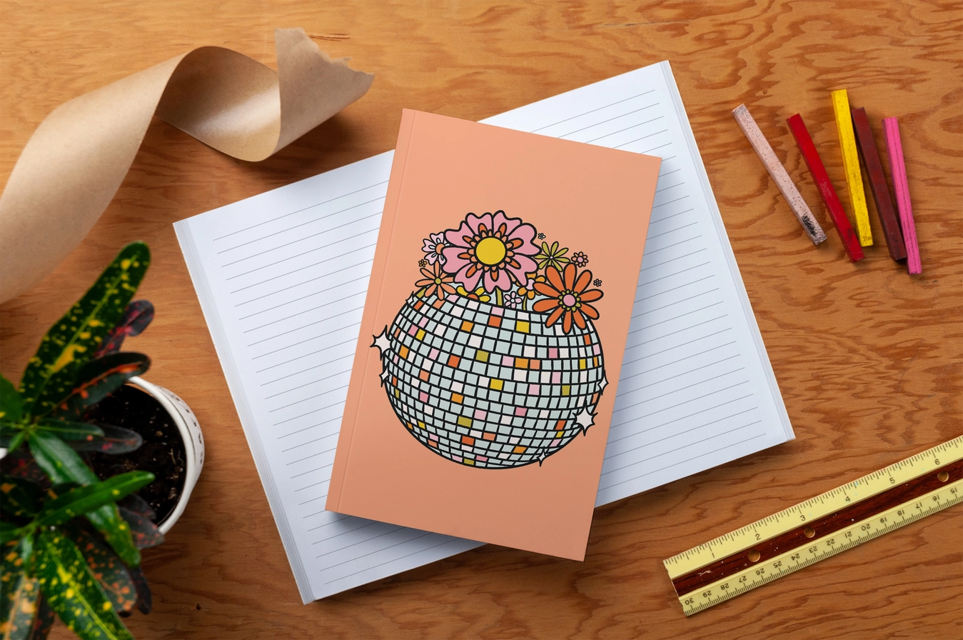 Disco Ball Classic Layflat Journal Notebook