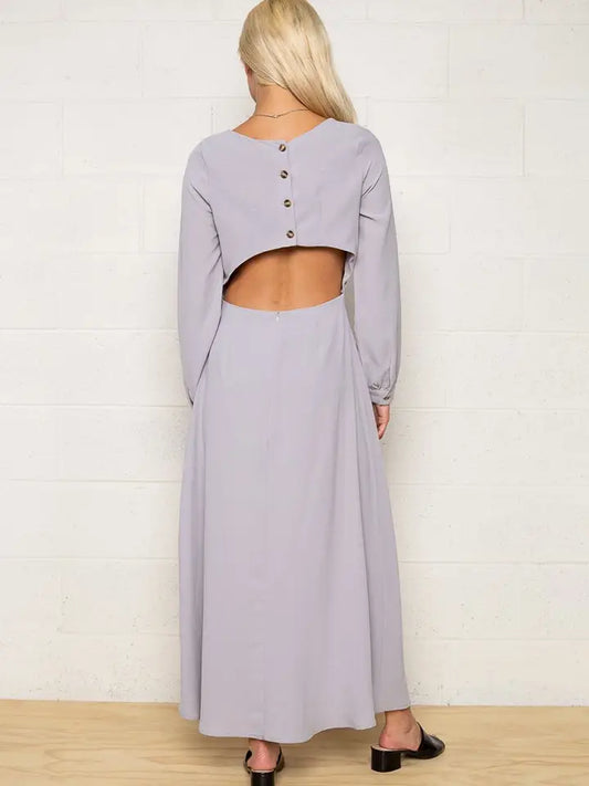 Earthy Dress - Cool Gray