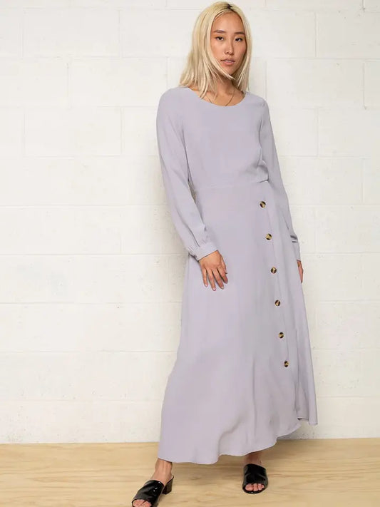 Earthy Dress - Cool Gray