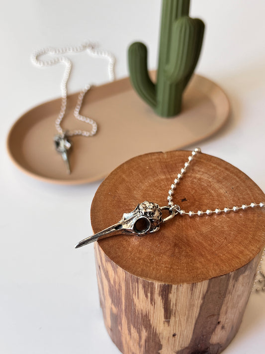 Raven Skull Necklace