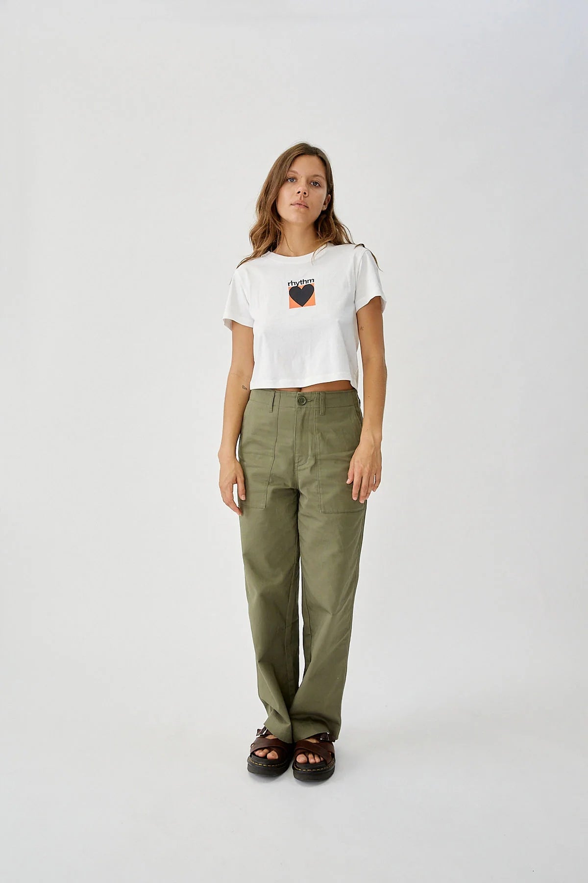 Factory Vintage Crop Crew Tee