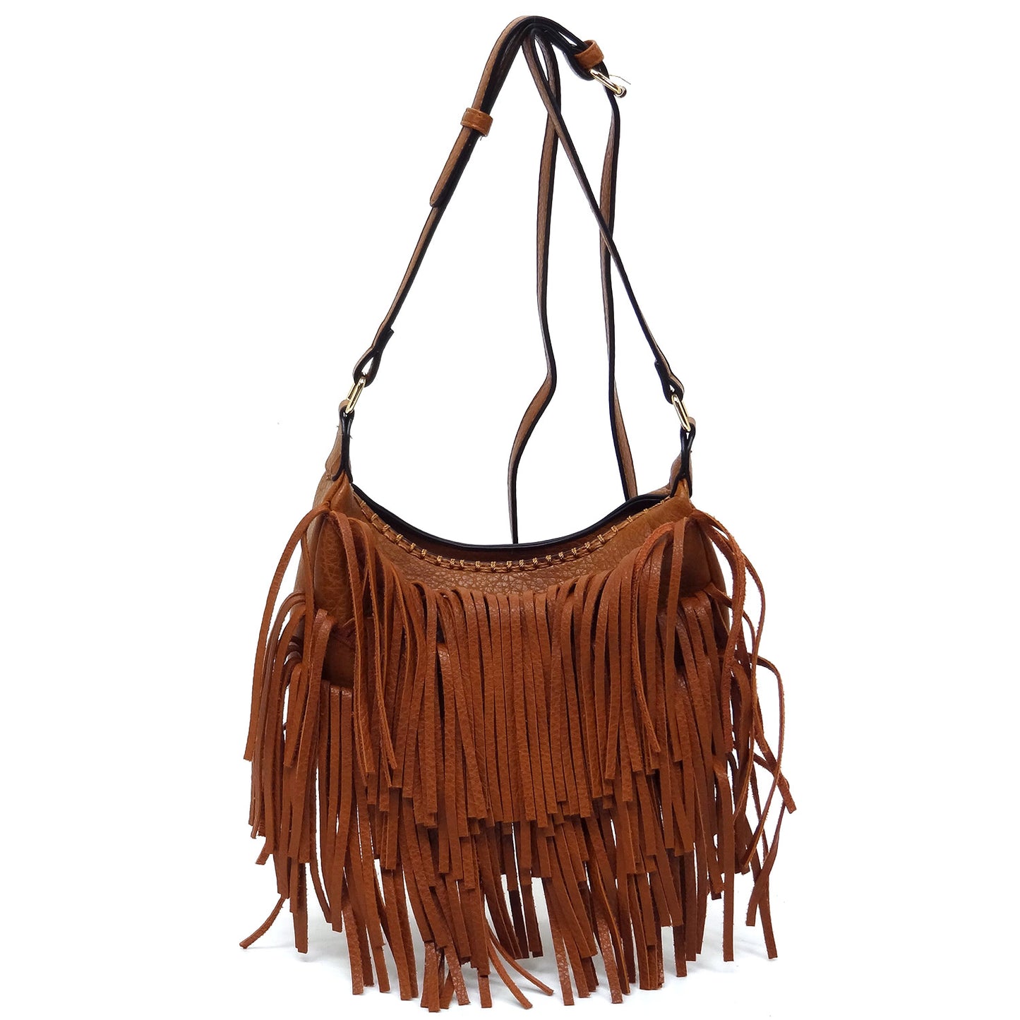 Fringe Hobo Crossbody Bag