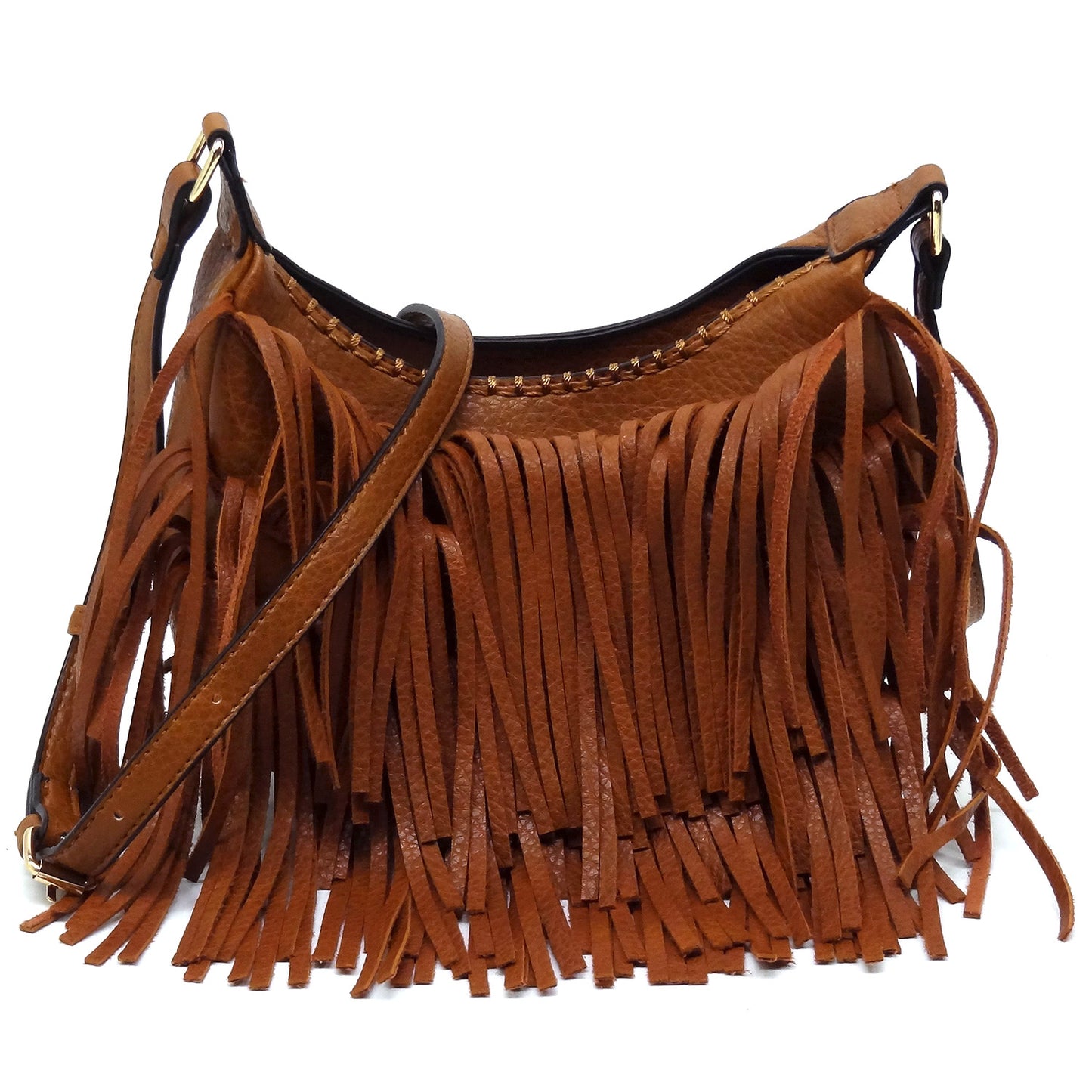 Fringe Hobo Crossbody Bag