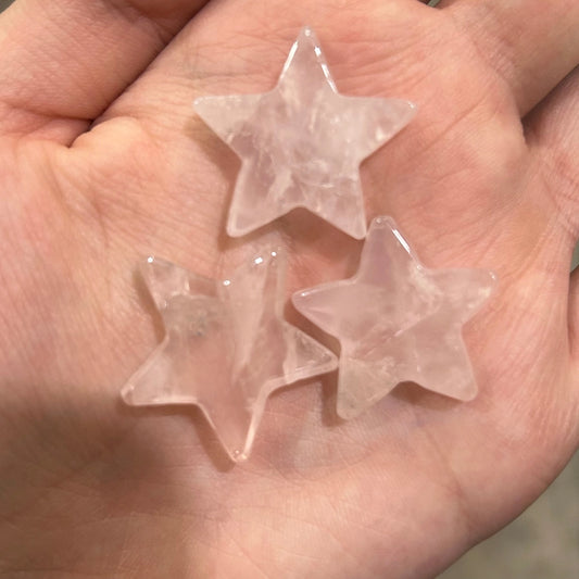 Gemstone Star Rose Quartz Crystal