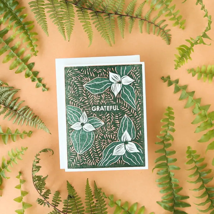 Grateful Trillium Gratitude Card