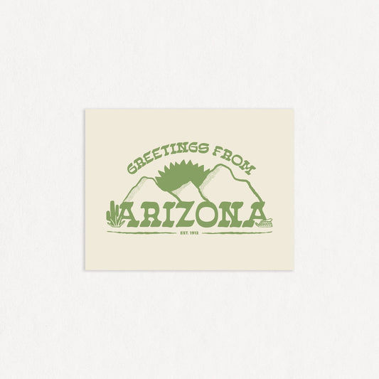 Greetings from Arizona Greeting Card