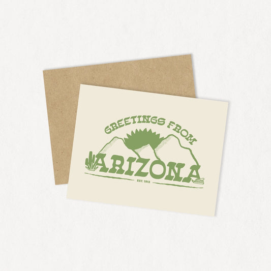 Greetings from Arizona Greeting Card