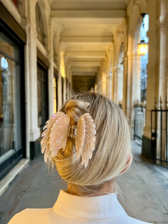 Hand-Painted Angel Wings Claw Clip