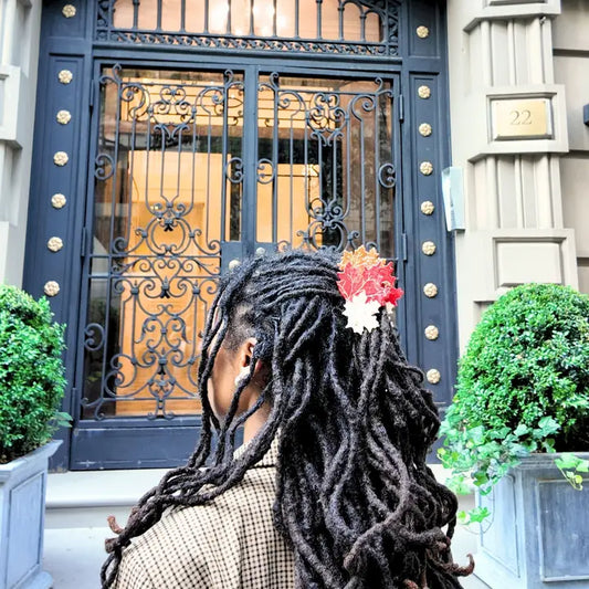 Hand Painted Maple Leaves Claw Clip