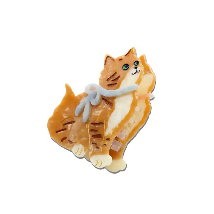 Hand-Painted Kyoto Kitten Claw Clip