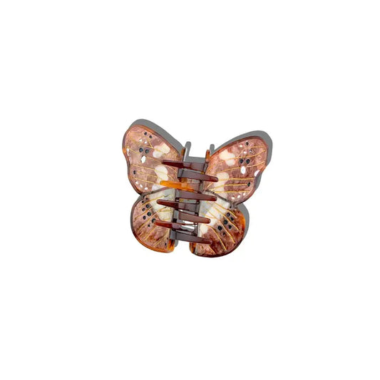Brown Butterfly Claw Hair Clip