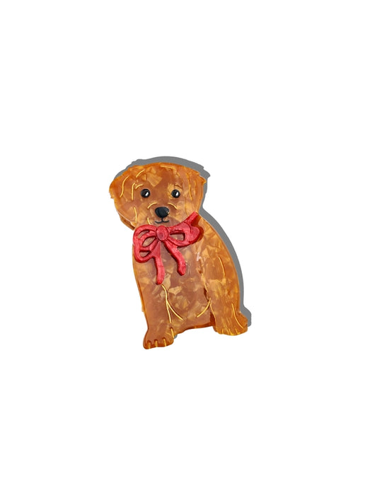 Golden Doodle Puppy Claw Clip