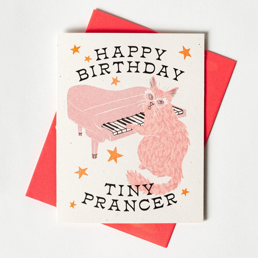 Happy Birthday Tiny Prancer Greeting Card